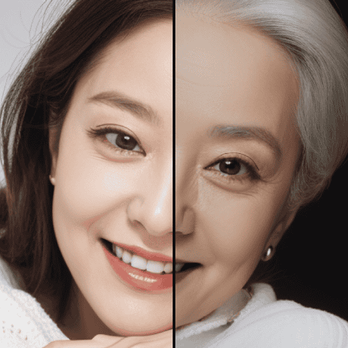 Ai age progression tool photo time machine myshell ai